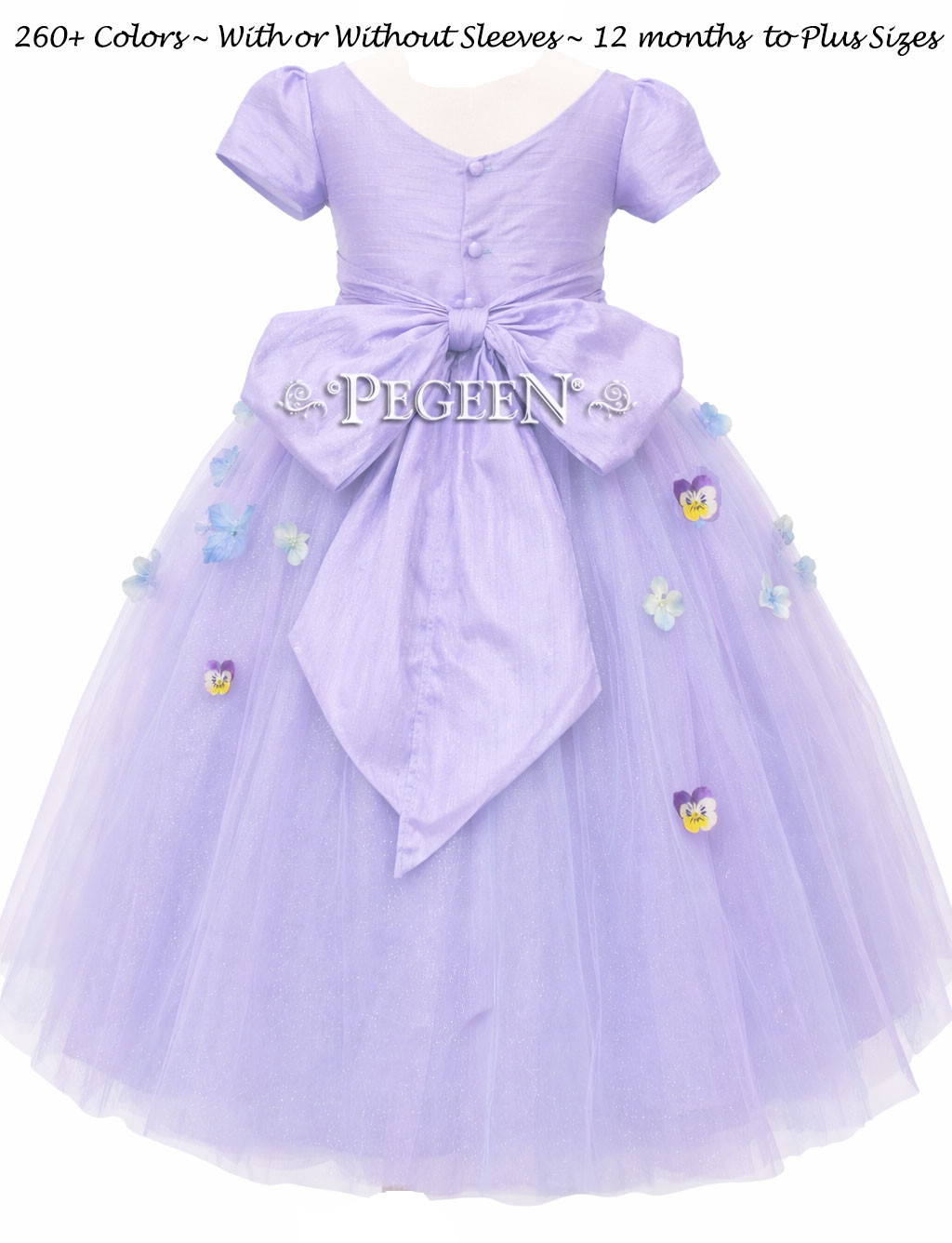 Flower Girl Dress Style 911 - Earth Fairy from the Fairytale Collection in Lilac | Pegeen