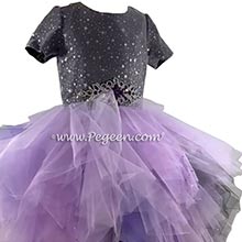 Black and Purple Bat Mitzvah Dress