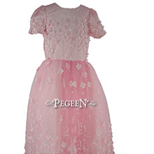937 Jr Bridesmaids Dress in Peony Pink