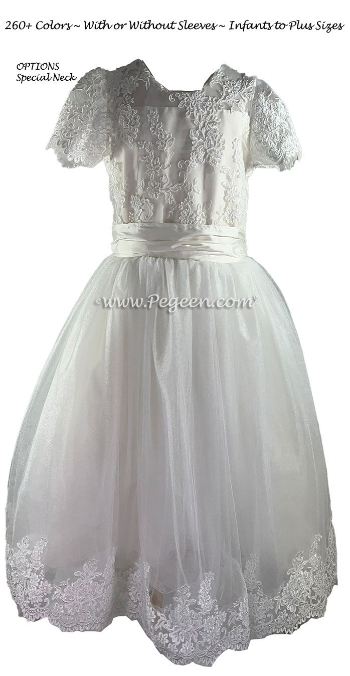 White First Holy Communion Dress Style 978 | Pegeen