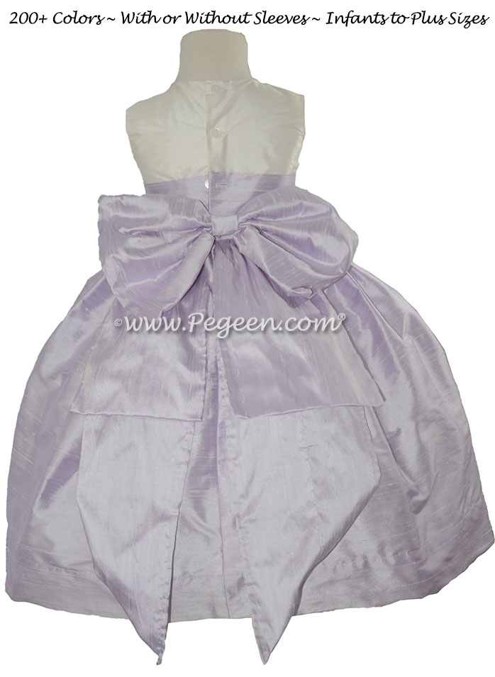 Flower Girl Dress in Lavender with Cinderella Sash