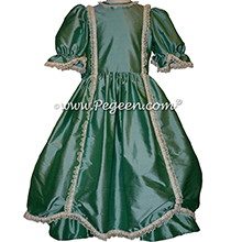 Blue Green Nutcracker Party Scene Dress Style 397 by Pegeen