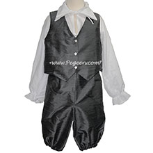 Charcoal Gray silk suit for boys in The Nutcracker