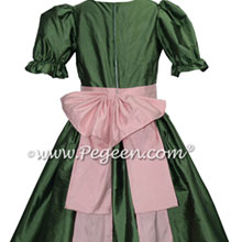 Basil Green and Peony Pink Nutcracker Dress or Costume