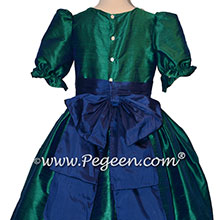 Colonial Blue and Holiday Green Nutcracker Dress or Costume
