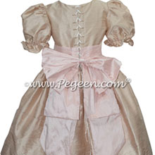Toffee and Pink Silk Nutcracker Dress or Costume