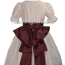 Blush Pink and Burgundy Nutcracker Dress or Costume