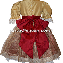 Gold and Red Silk Nutcracker Dress or Costume