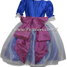 Sapphire Blue and Thistle PurpleSilk Nutcracker Dress or Costume