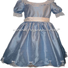 Denim Blue Silk Nutcracker Dress or Costume or Party Scene Dress