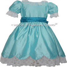 Tiffany and Blue Ocean Silk Nutcracker Dress or Costume or Party Scene Dress