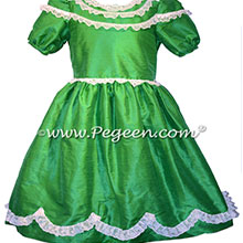Emerald Green Silk Nutcracker Dress or Costume