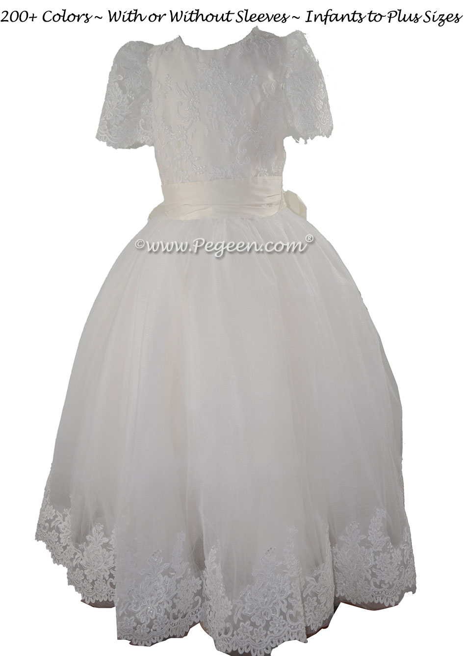 White First Holy Communion Dress Style 978 | Pegeen