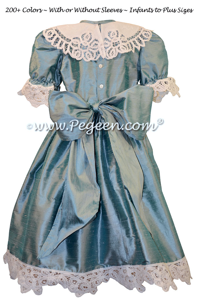Adriatic Blue Nutcracker Party Scene Dress Style 708 by Pegeen