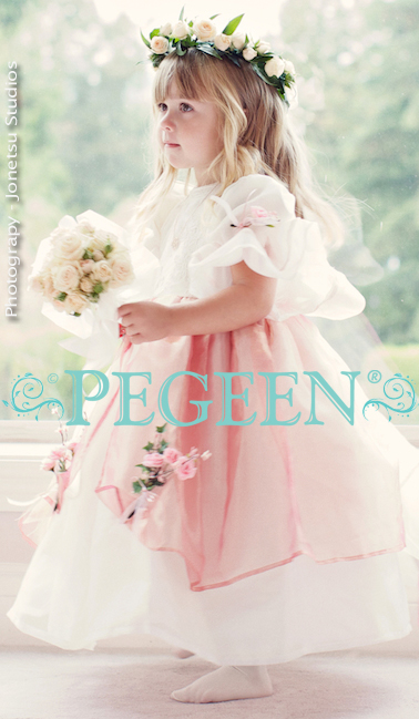 Silk, Organza, Lame and Tulle flower girl dress