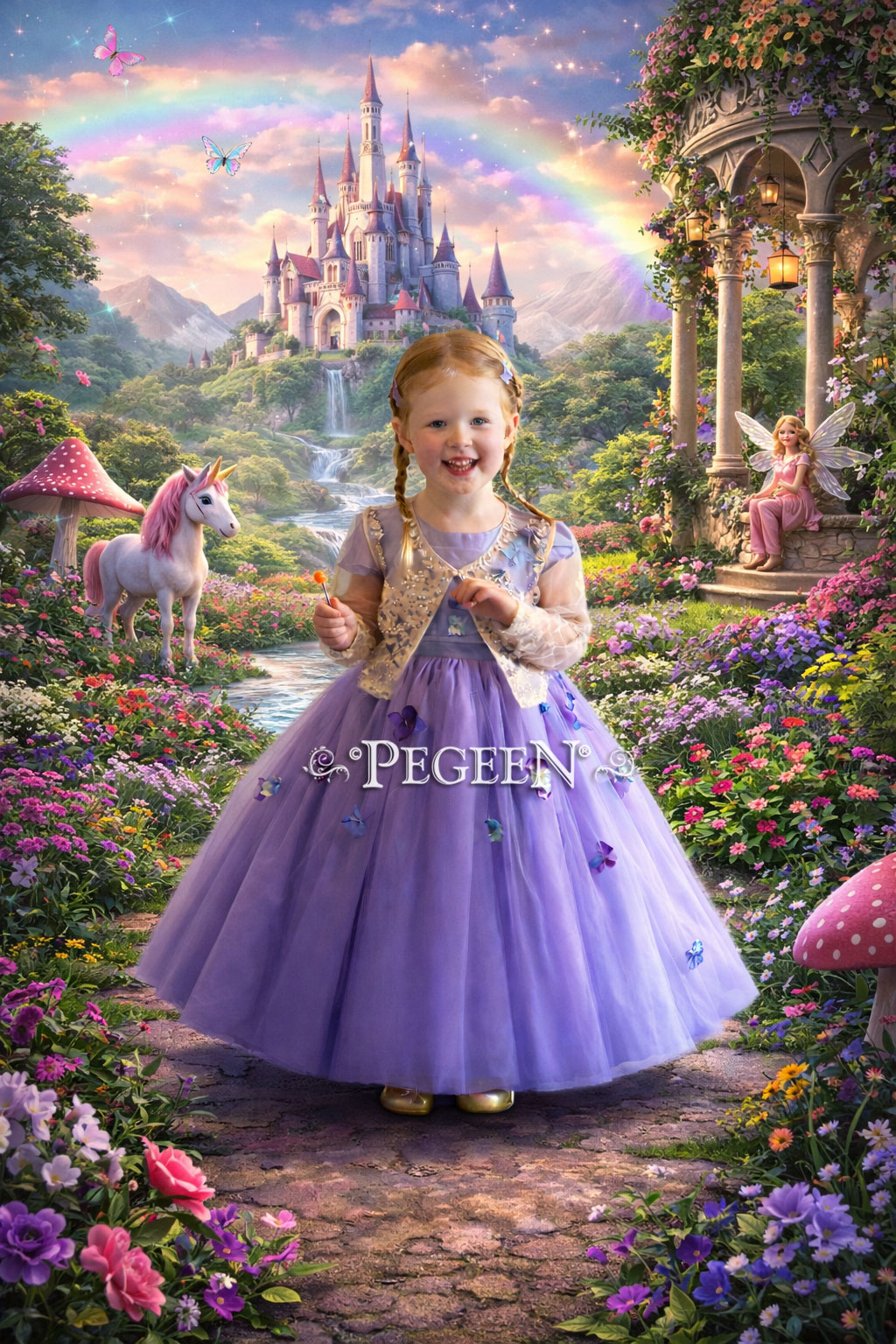 Couture Style Flower Girl Dress Style 911