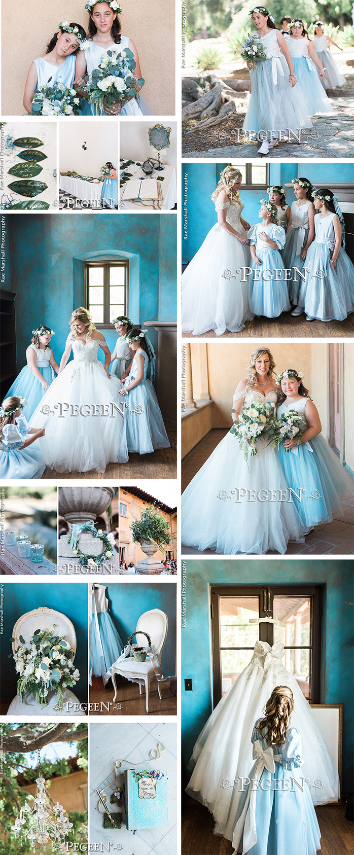 Infusing Blue Elegance Creative Ideas to Add Something Blue to Your Flower GIrl Dresses