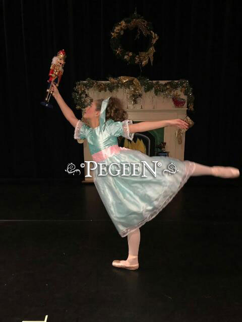 Seafoam and Peach Dress for Clara in The Nutcracker