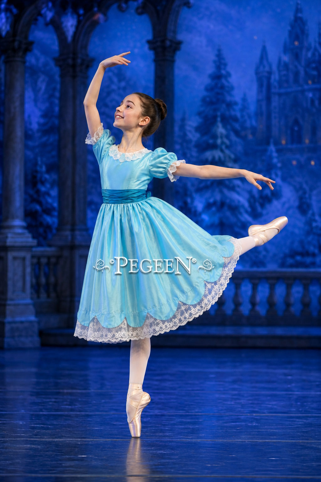 Deep Sea Turquoise Blue Nutcracker Party Scene Costume