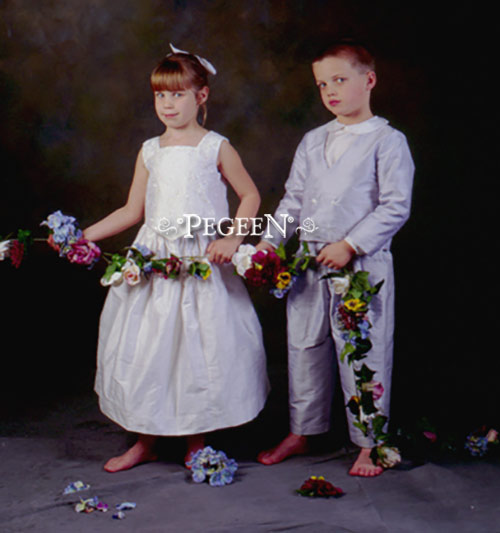 Ring Bearer and Silk Flower Girl Dress