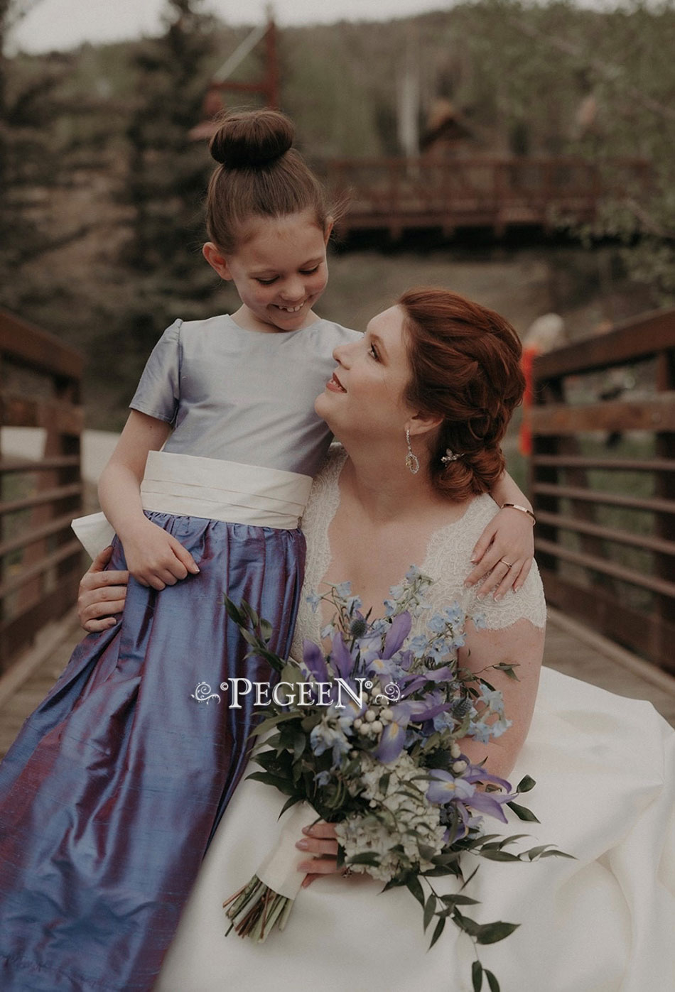 Matching Flower Girl and Wedding Dresses