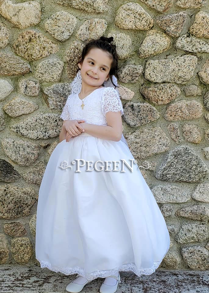 White First Holy Communion Dress Style 961 | Pegeen