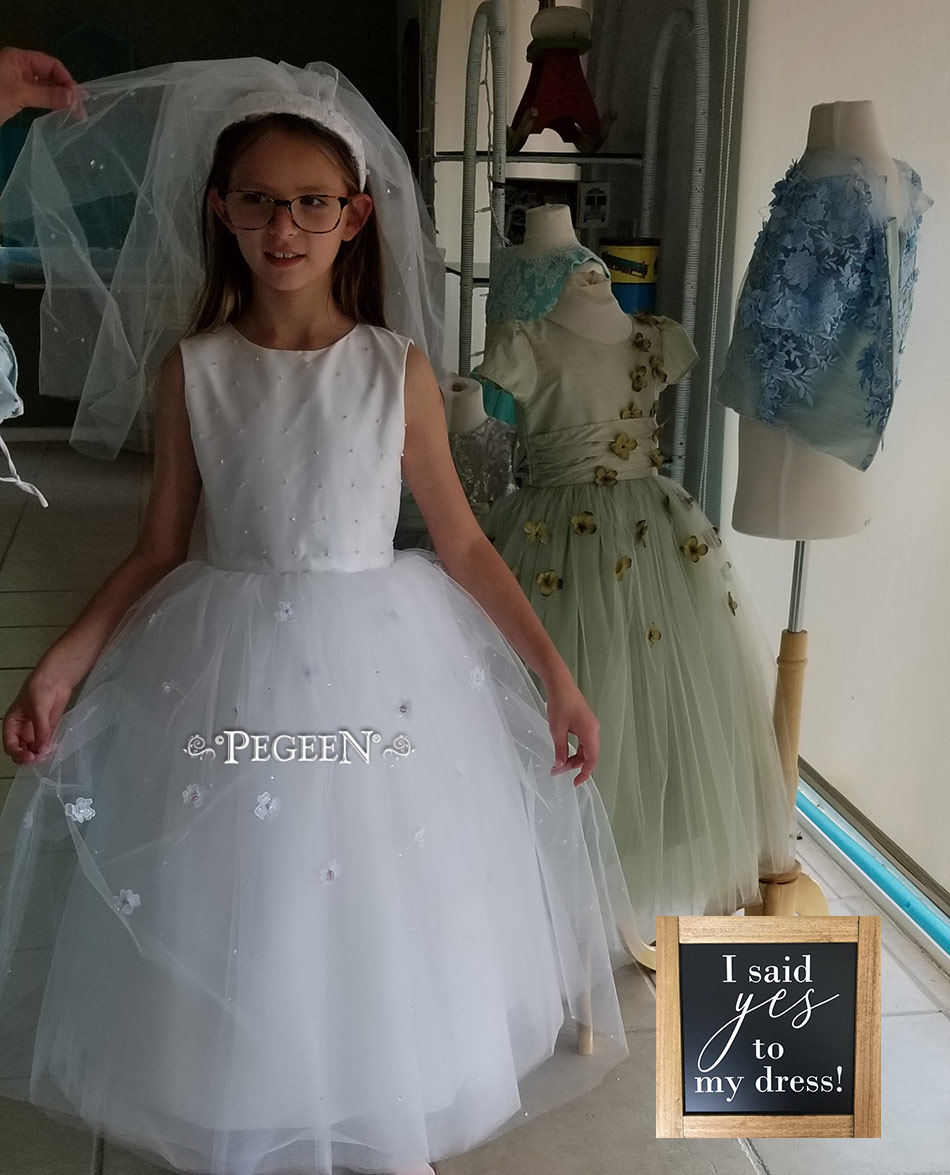 White First Communion dress Style 970