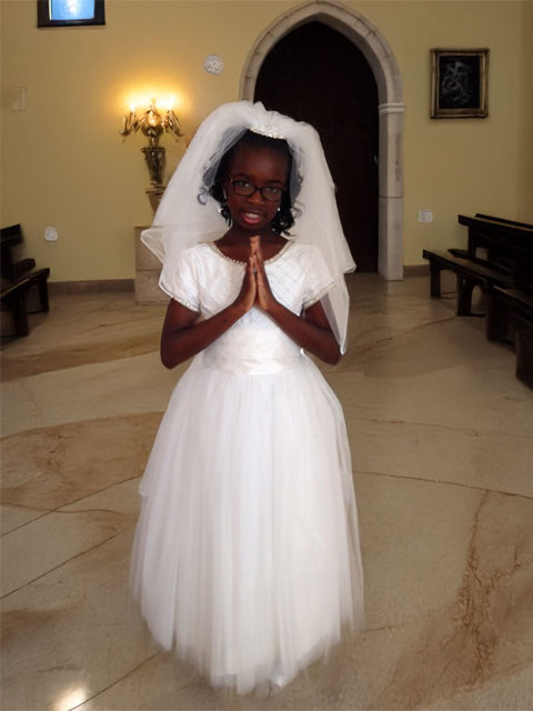 First Communion Dress Style 993 by Pegeen Heavenly White Collection
