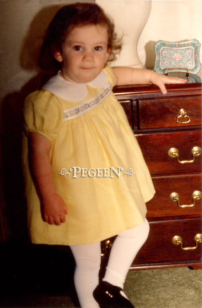 Toddler Irish Linen Flower Girl Dress