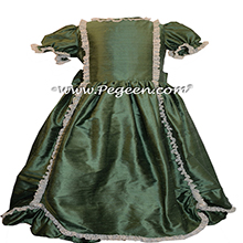 Basil Green Nutcracker Party Scene Dress Style 397 by Pegeen