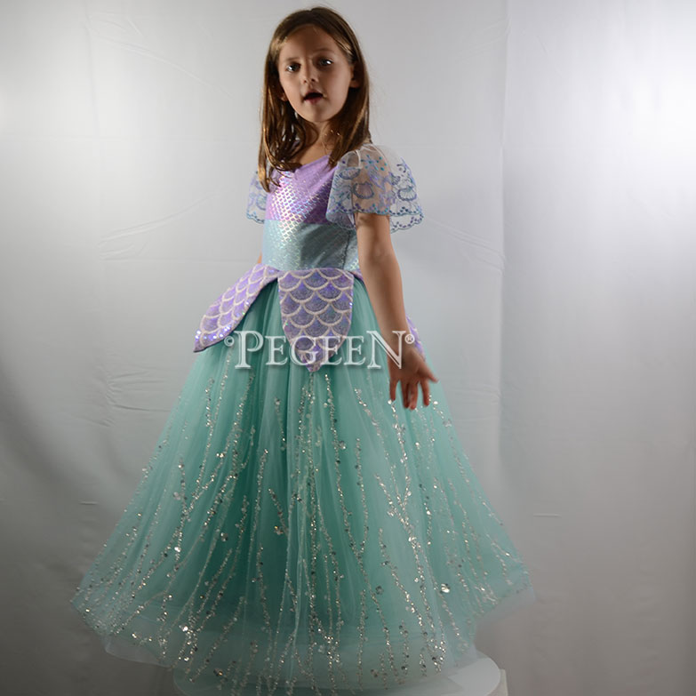 Mermaid Inspired Flower Girl Dress Mermaid Inspired Flower Girl Dress
