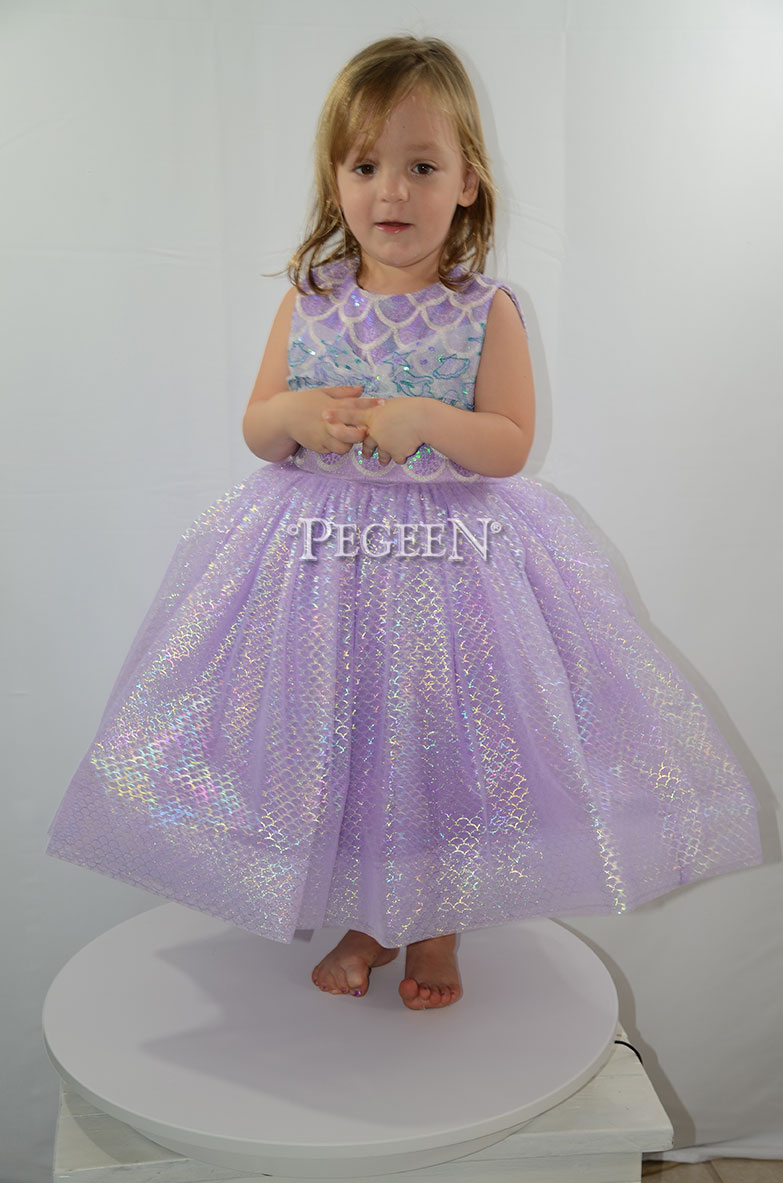 Mermaid Inspired Flower Girl Dress Mermaid Inspired Flower Girl Dress