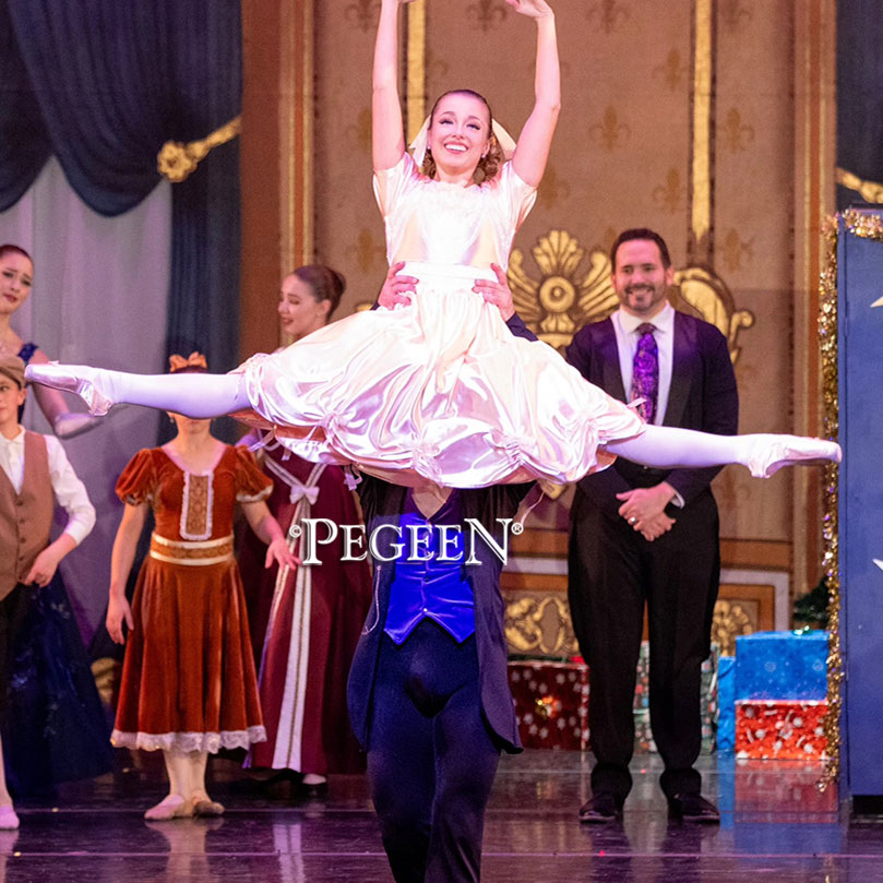 Clara's Party Scene Costume: Pink Nutcracker Dress
