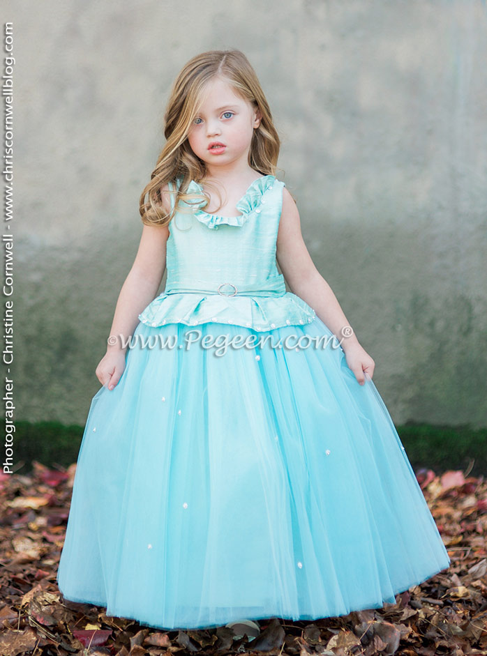 Arial inspired flower girl dress