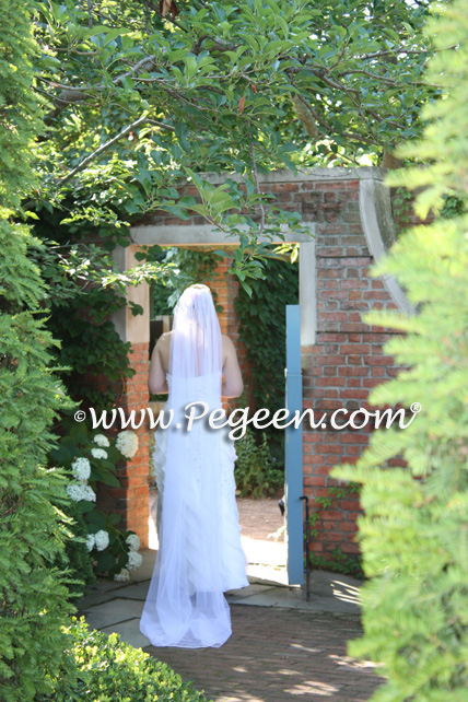 Jr Bridesmaids Dress in Melon and Sorbet