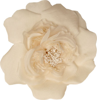 Optional Tami Flower Shown in Ivory