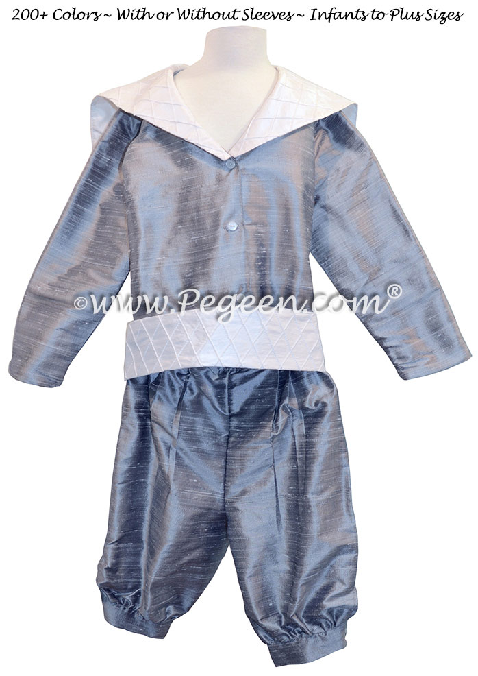 Style 241 Sailor Ring Bearer Suit in Silver Gray