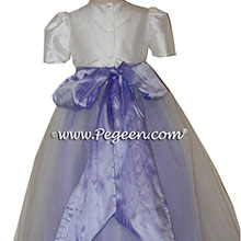 LILAC Silk Flower Girl Dresses by PEGEEN STYLE 301