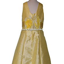 Lemonade silk -Flower Girl Dresses