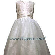 white communion dress with pearls