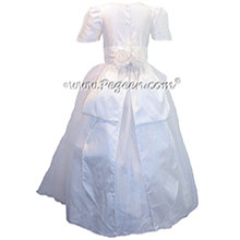 Antique White Silk First Communion dress