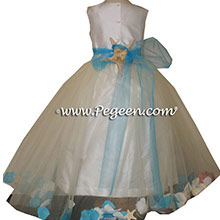 Tulle Flower Girl Dresses with Starish and Seashells