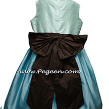 TIFFANY BLUE, AQUA AND SEMI-SWEET Flower Girl Dresses OR JUNIOR BRIDESMAIDS DRESSES