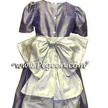 victorian purple platinum flower girl dresses