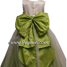 Citrus Green flower girl dresses