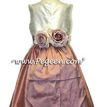 RUM PINK flower girl dresses