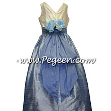 ocean blue flower girl dresses