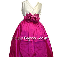 sequin and boing silk junior bridesmaids dresses