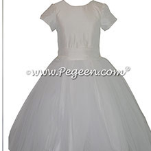 Antique White Custom First Communion dresses Style 356