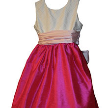 CUSTOM HOT PINK FLOWER GIRL DRESSES